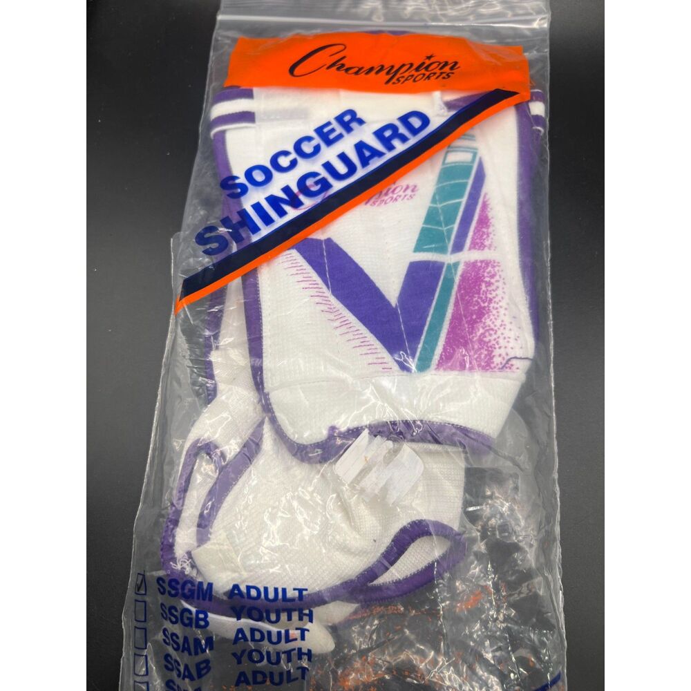 Vintage NOS New SSGM Adult Champion Sports Soccer Shin Guards